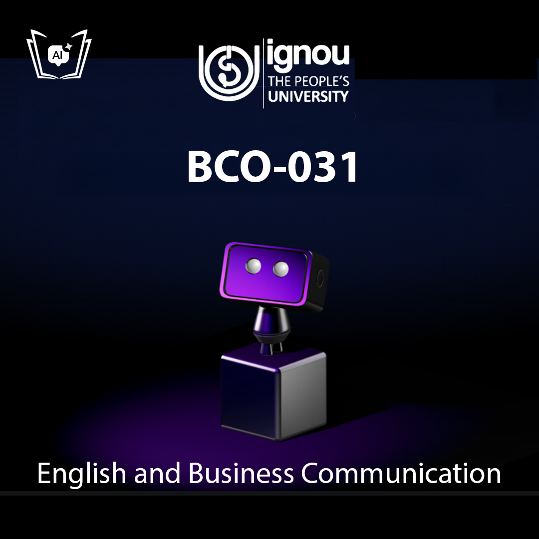 IGNOU BCO-031 Free Gyani AI Tutor & Virtual Teacher