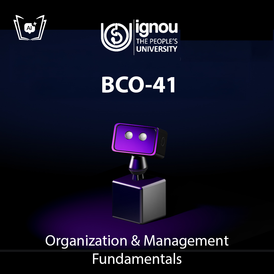 IGNOU BCO-41 Free Gyani AI Tutor & Virtual Teacher