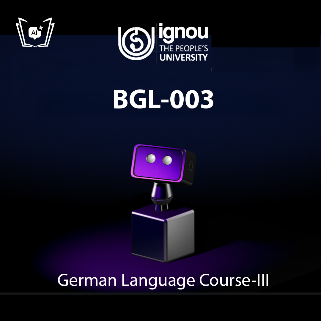 IGNOU BGL-003 Free Gyani AI Tutor & Virtual Teacher