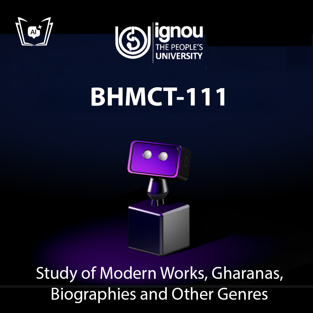 IGNOU BHMCT-111 Free Gyani AI Tutor & Virtual Teacher