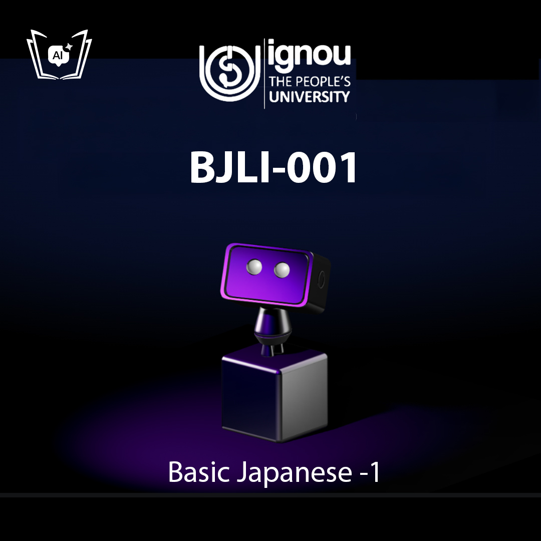 IGNOU BJLI-001 Free Gyani AI Tutor & Virtual Teacher