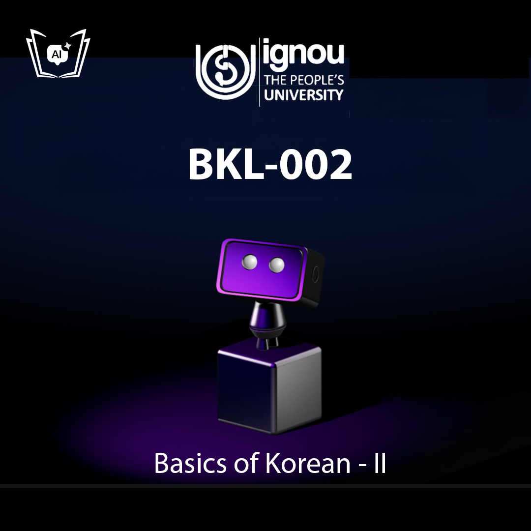 IGNOU BKL-002 Free Gyani AI Tutor & Virtual Teacher