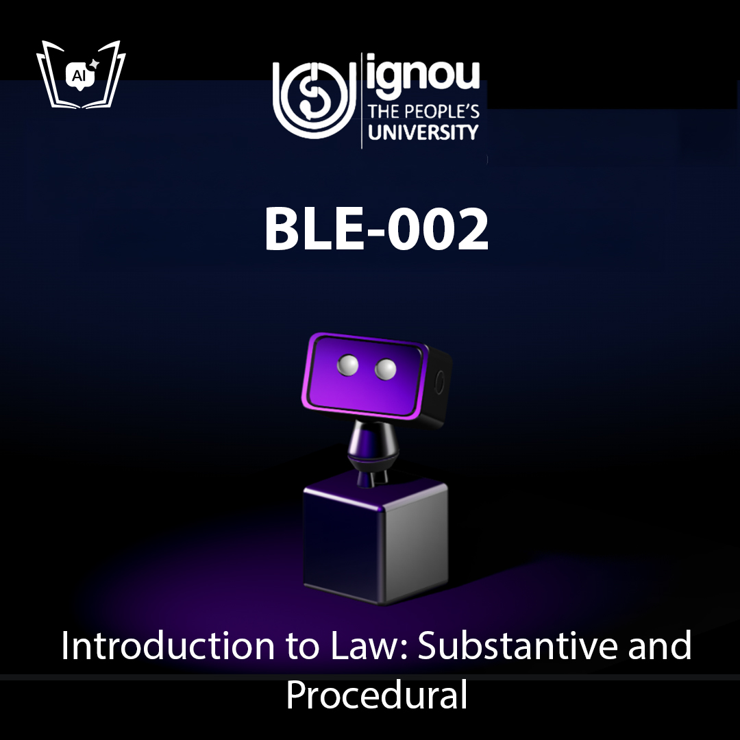 IGNOU BLE-002 Free Gyani AI Tutor & Virtual Teacher