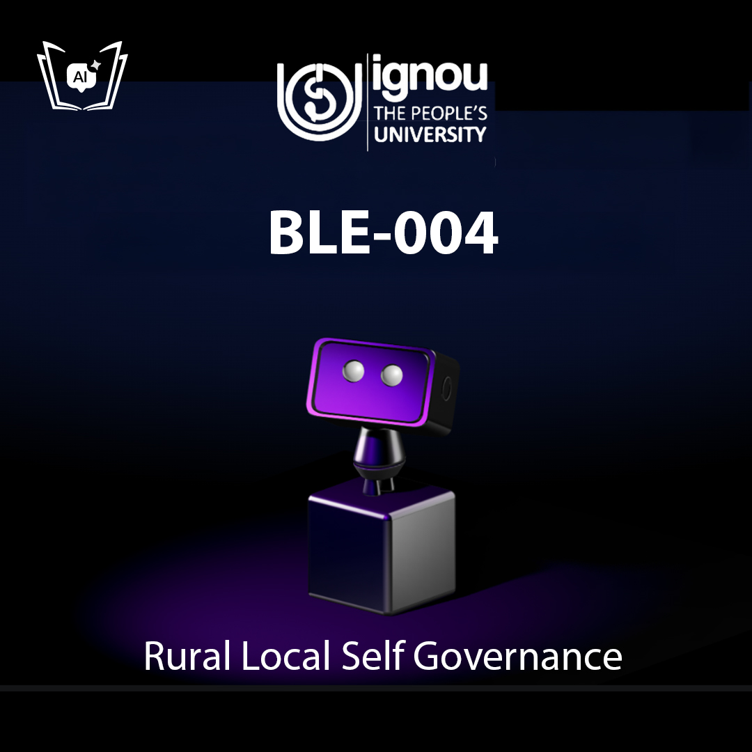 IGNOU BLE-004 Free Gyani AI Tutor & Virtual Teacher