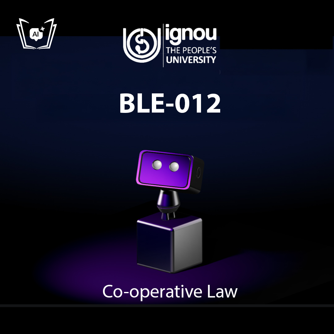 IGNOU BLE-012 Free Gyani AI Tutor & Virtual Teacher