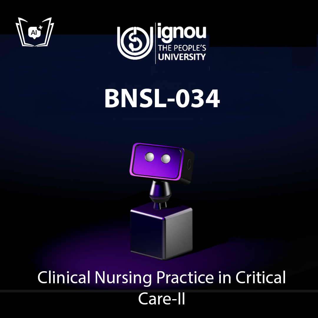 IGNOU BNSL-034 Free Gyani AI Tutor & Virtual Teacher