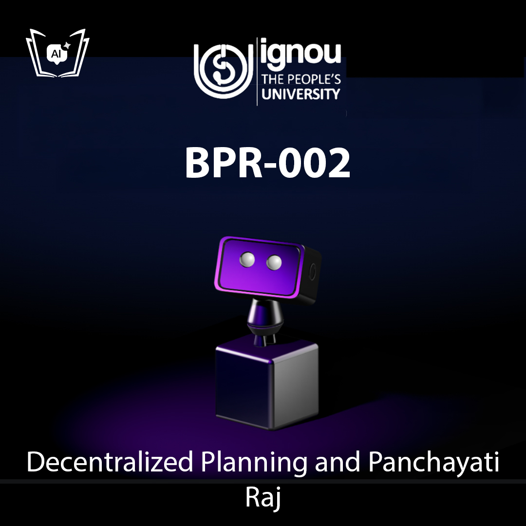 IGNOU BPR-002 Free Gyani AI Tutor & Virtual Teacher