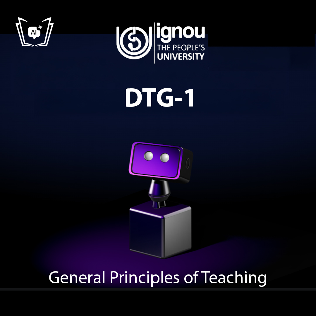 IGNOU DTG-1 Free Gyani AI Tutor & Virtual Teacher