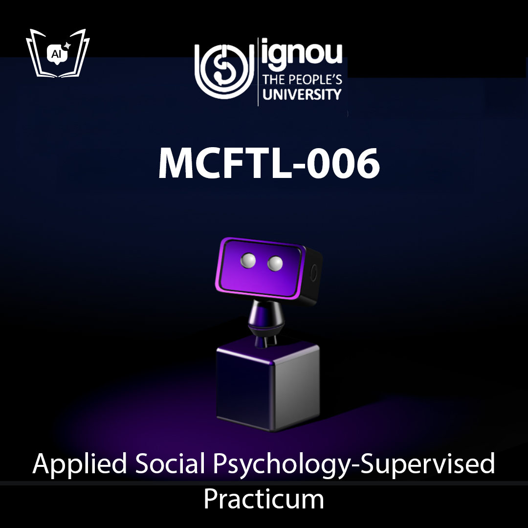 IGNOU MCFTL-006 Free Gyani AI Tutor & Virtual Teacher