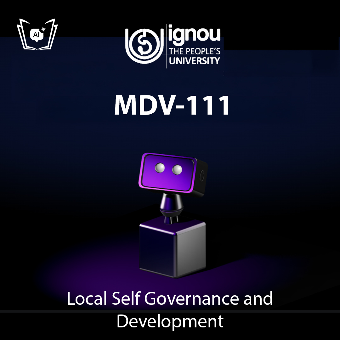 IGNOU MDV-111 Free Gyani AI Tutor & Virtual Teacher