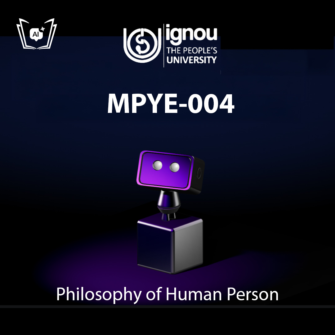IGNOU MPYE-004 Free Gyani AI Tutor & Virtual Teacher