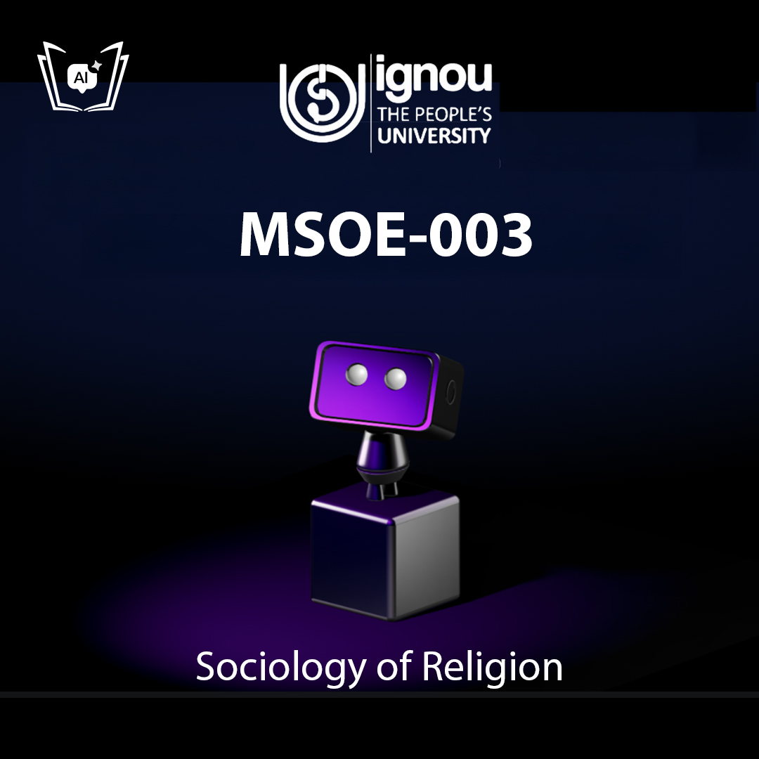 IGNOU MSOE-003 Free Gyani AI Tutor & Virtual Teacher