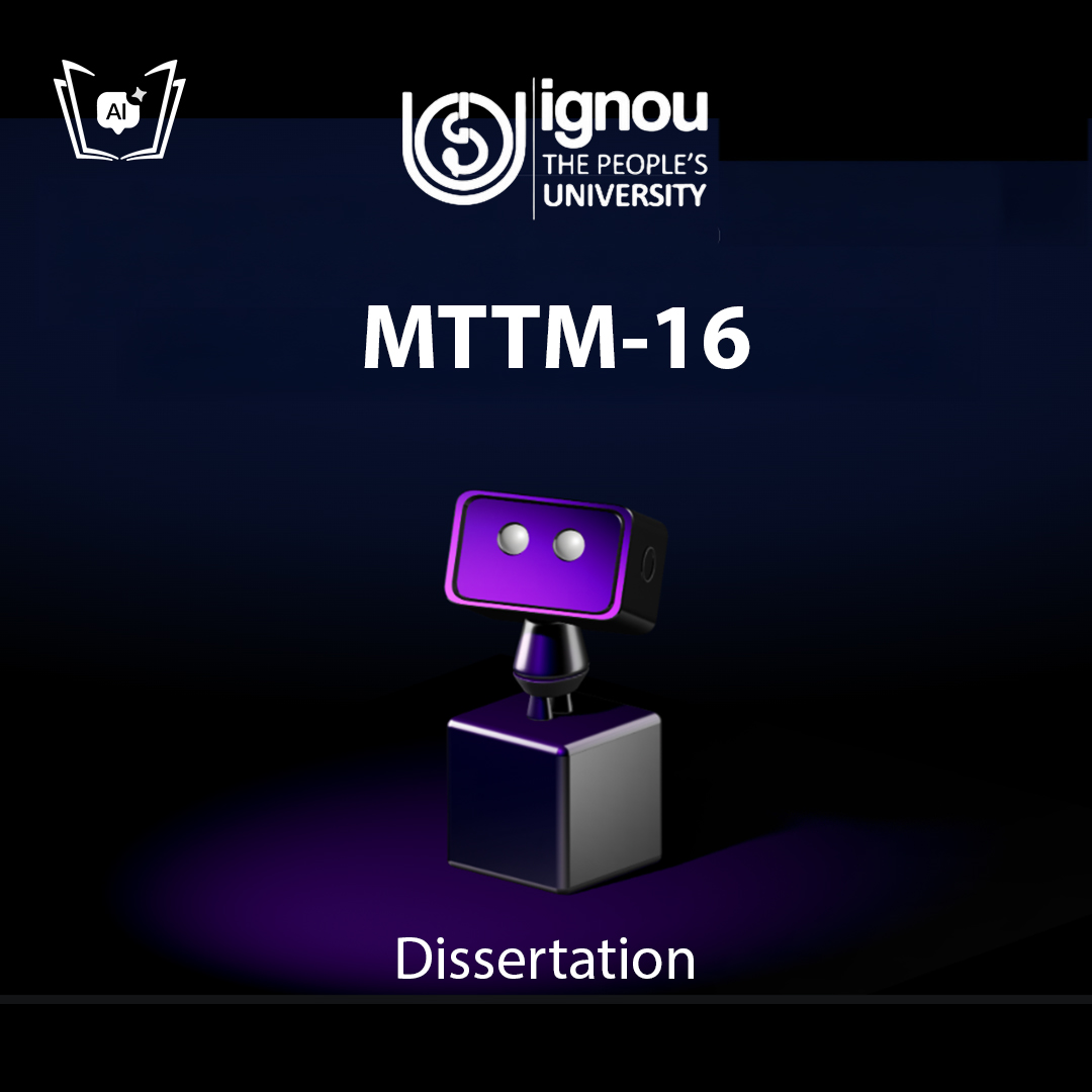 IGNOU MTTM-16 Free Gyani AI Tutor & Virtual Teacher