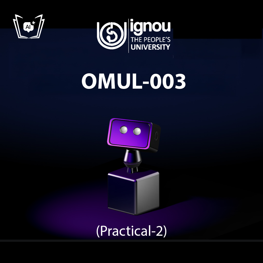 IGNOU OMUL-003 Free Gyani AI Tutor & Virtual Teacher