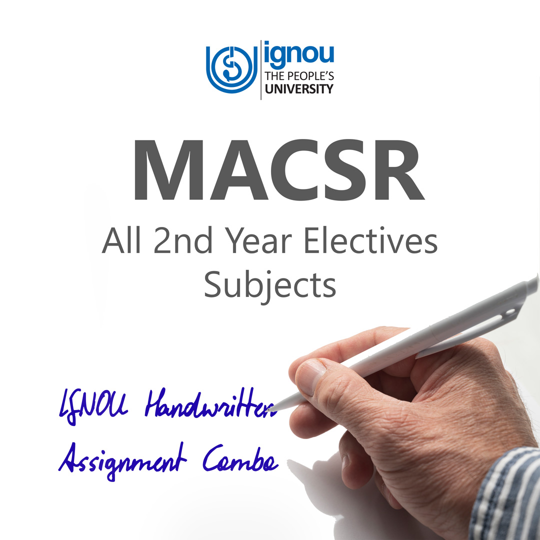 MACSR 2nd Year Electives