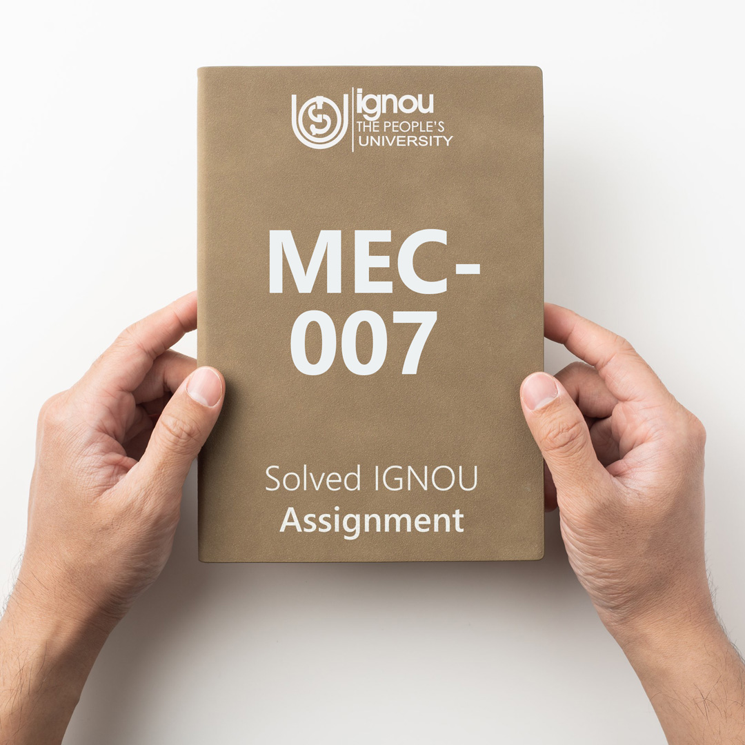 Download MEC-007 Solved Assignment