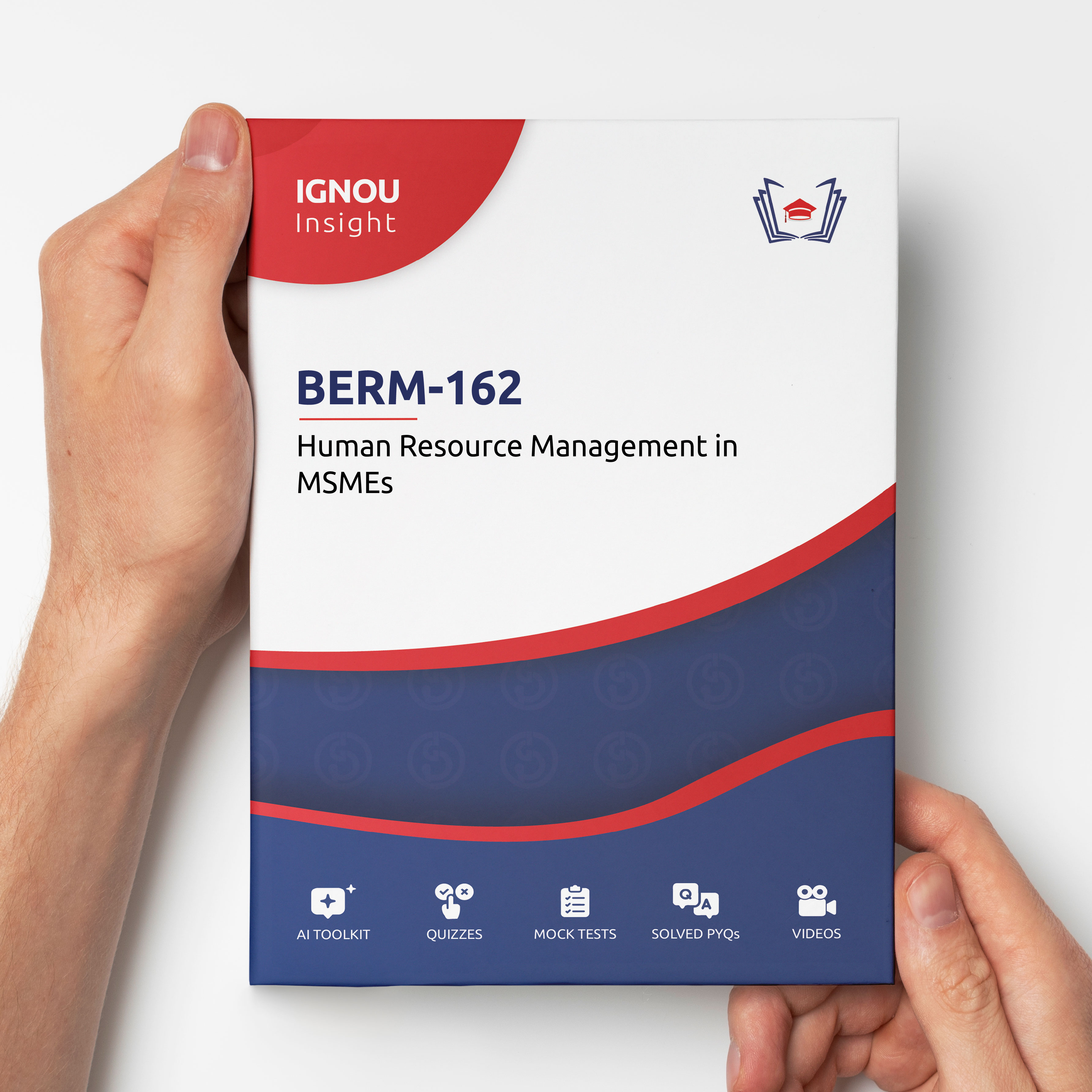 Since BERM-162: Human Resource Management in MSMEs is a complicated subject, simply checking the question papers might not be enough to pass easily. You might want to consider getting the below guidebook which takes each and every question in the past 20 question papers and performs a thorough research and analysis on it to tell you the exact probability of which questions were repeated the most and are most likely to appear in your exams! Whats more is that all the questions from the below question papers will be solved and explained in the book in simple language so you can study and pass easily.