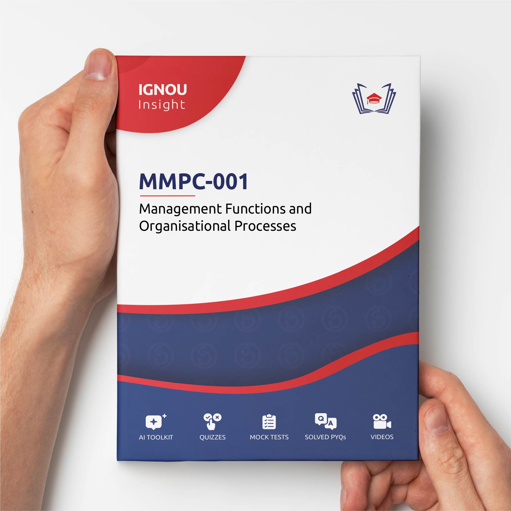 Since MMPC-001: Management Functions and Organisational Processes is a complicated subject, simply checking the question papers might not be enough to pass easily. You might want to consider getting the below guidebook which takes each and every question in the past 20 question papers and performs a thorough research and analysis on it to tell you the exact probability of which questions were repeated the most and are most likely to appear in your exams! Whats more is that all the questions from the below question papers will be solved and explained in the book in simple language so you can study and pass easily.