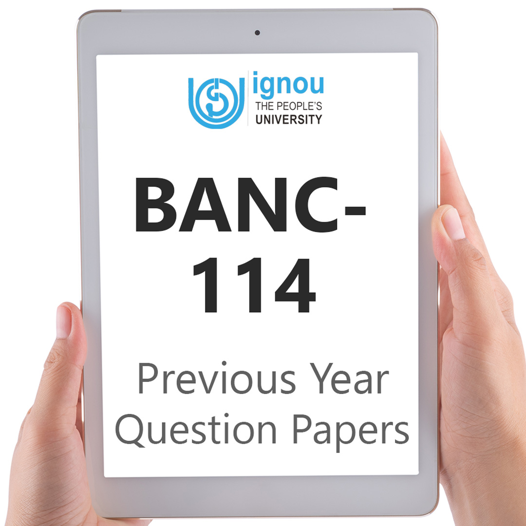 IGNOU BANC-114 Previous Year Exam Question Papers