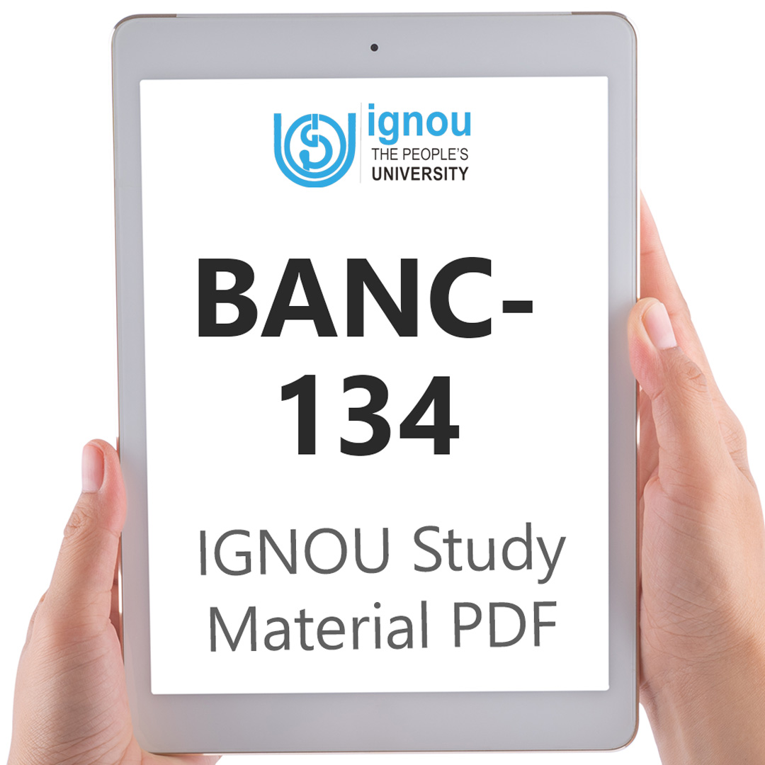 IGNOU BANC-134 Study Material & Textbook Download