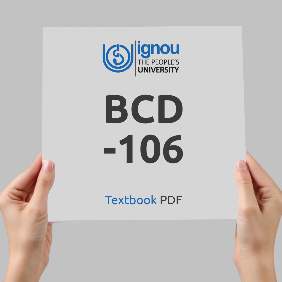 IGNOU BCD-106 Study Material & Textbook Download