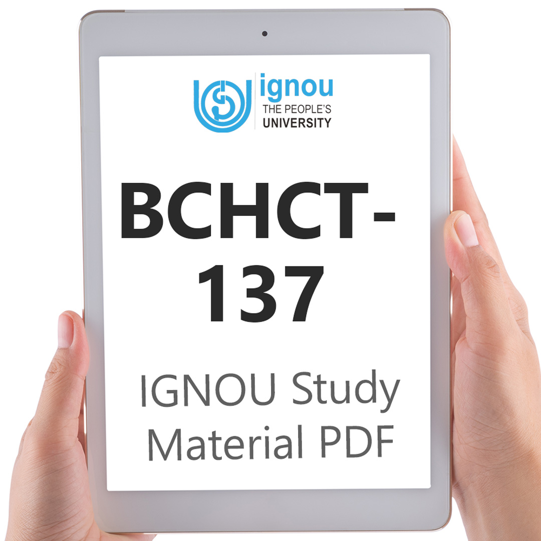 IGNOU BCHCT-137 Study Material & Textbook Download