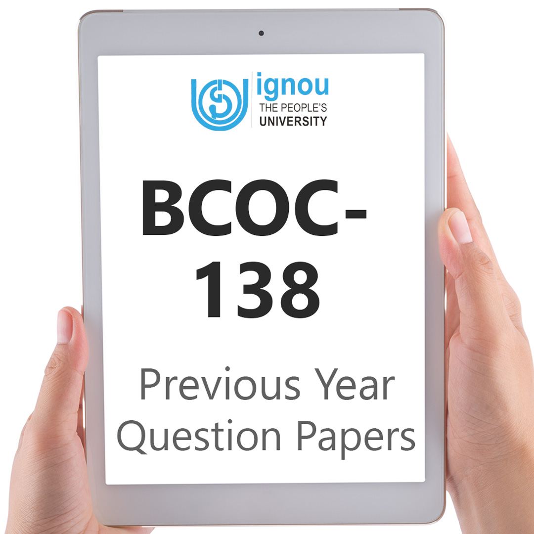 IGNOU BCOC-138 Previous Year Exam Question Papers
