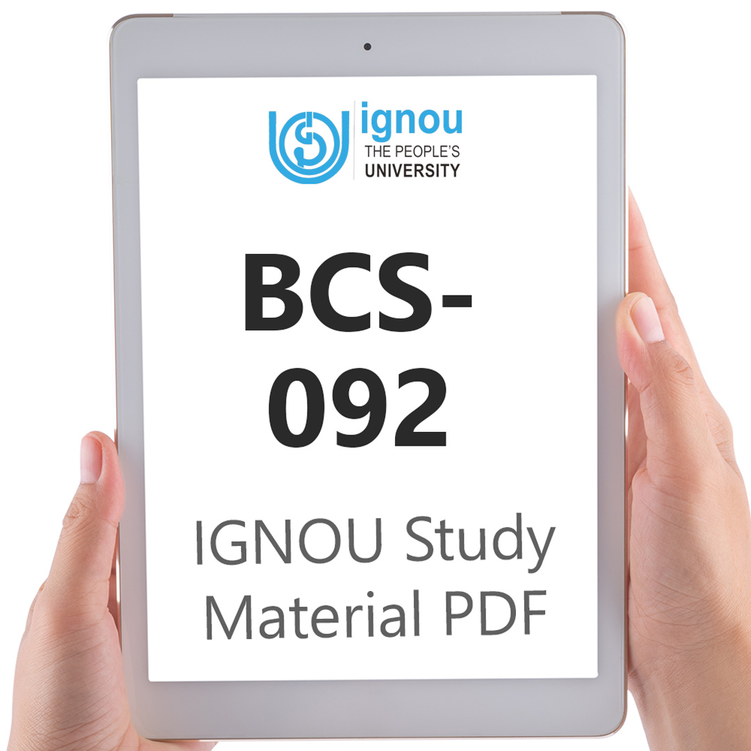 IGNOU BCS-092 Study Material & Textbook Download