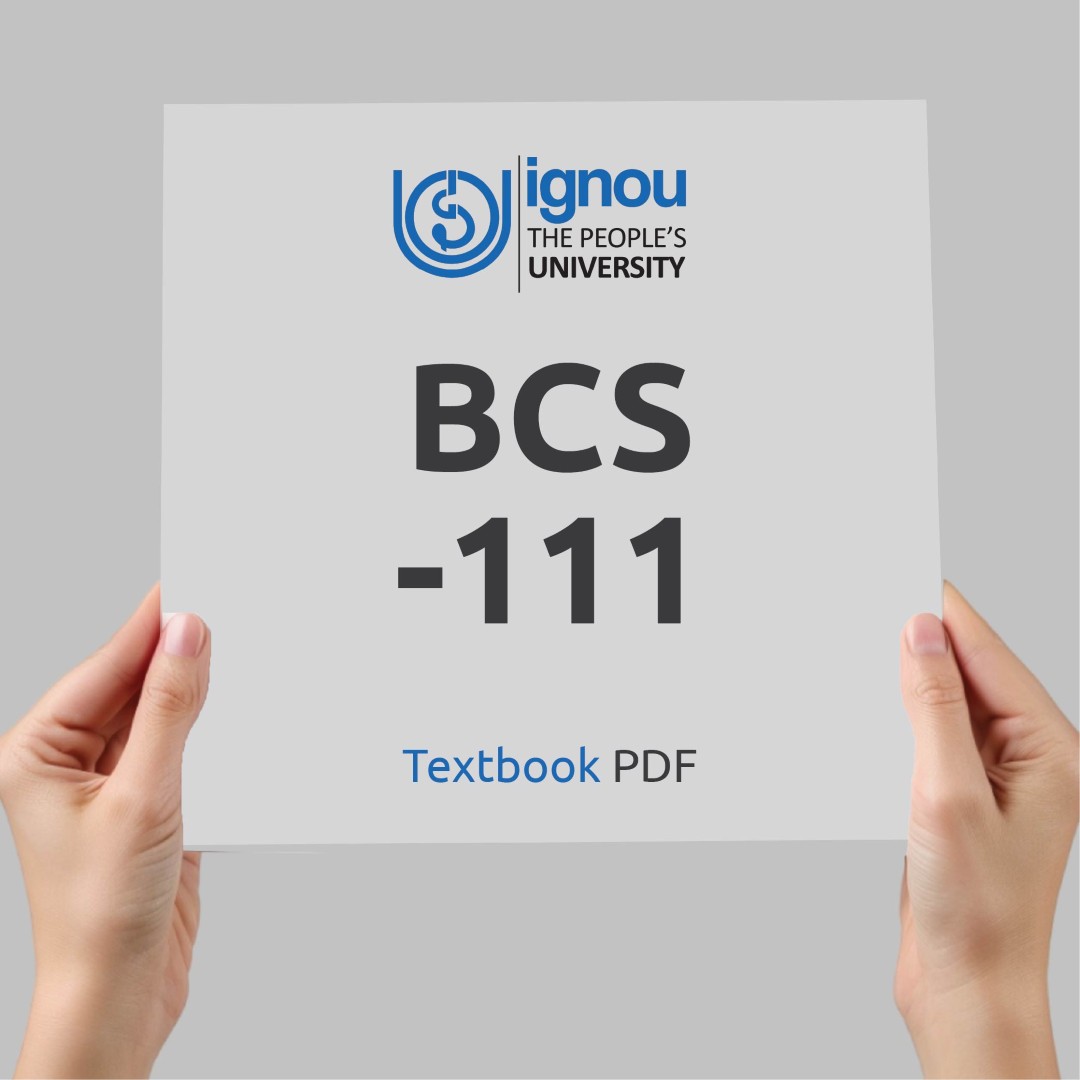 IGNOU BCS-111 Study Material & Textbook Download