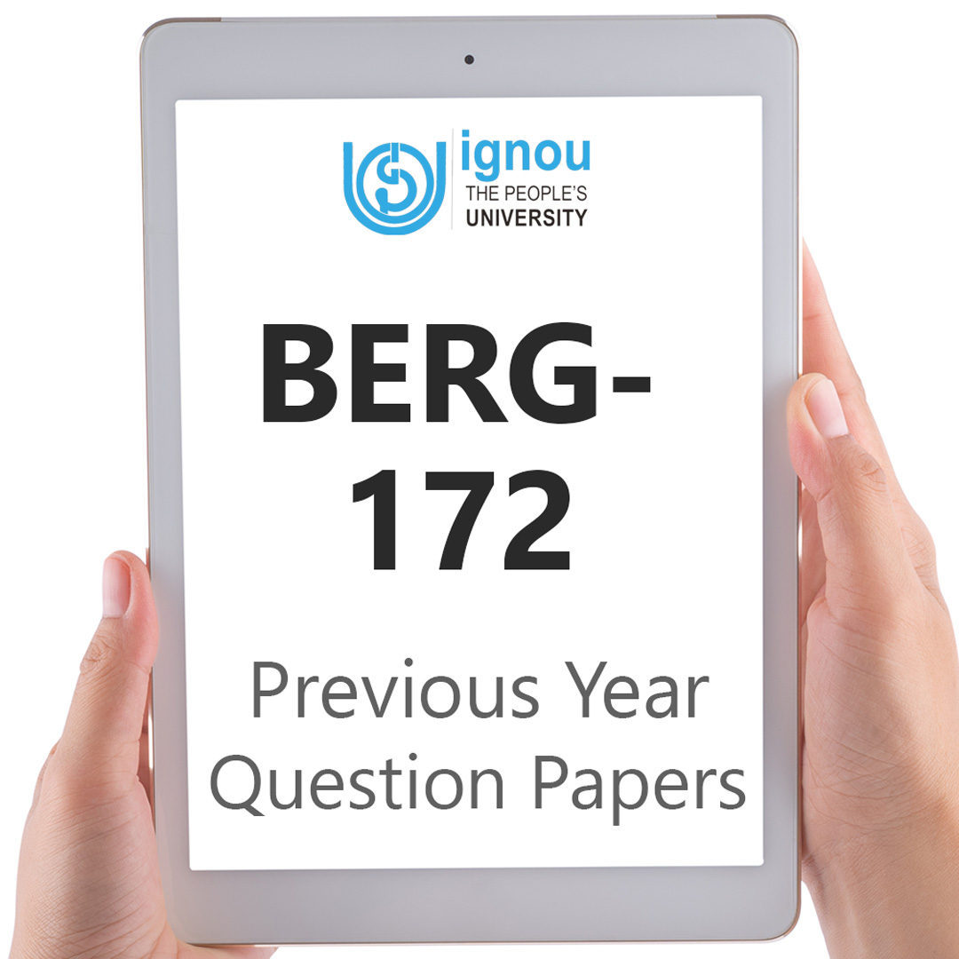 IGNOU BERG-172 Previous Year Exam Question Papers