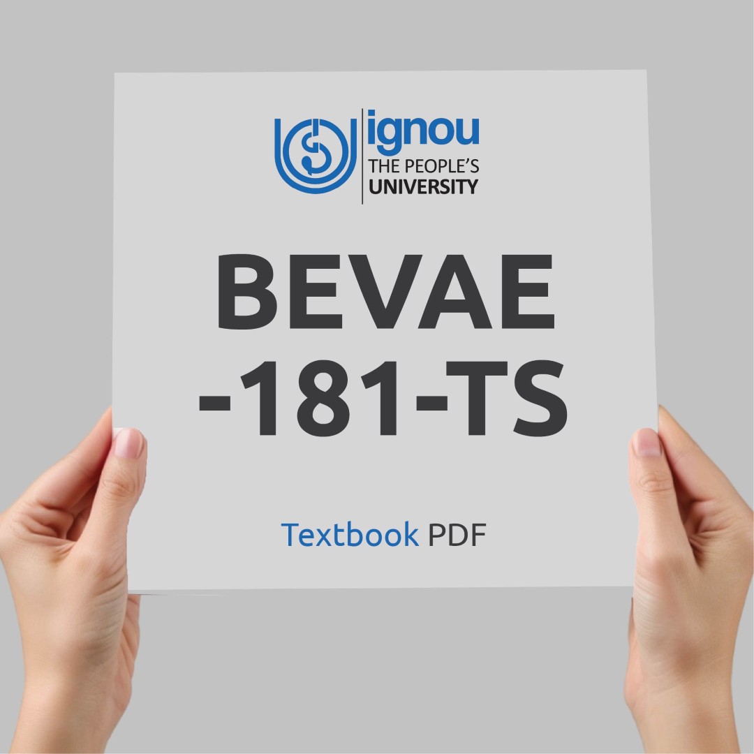 IGNOU BEVAE-181-TS Study Material & Textbook Download