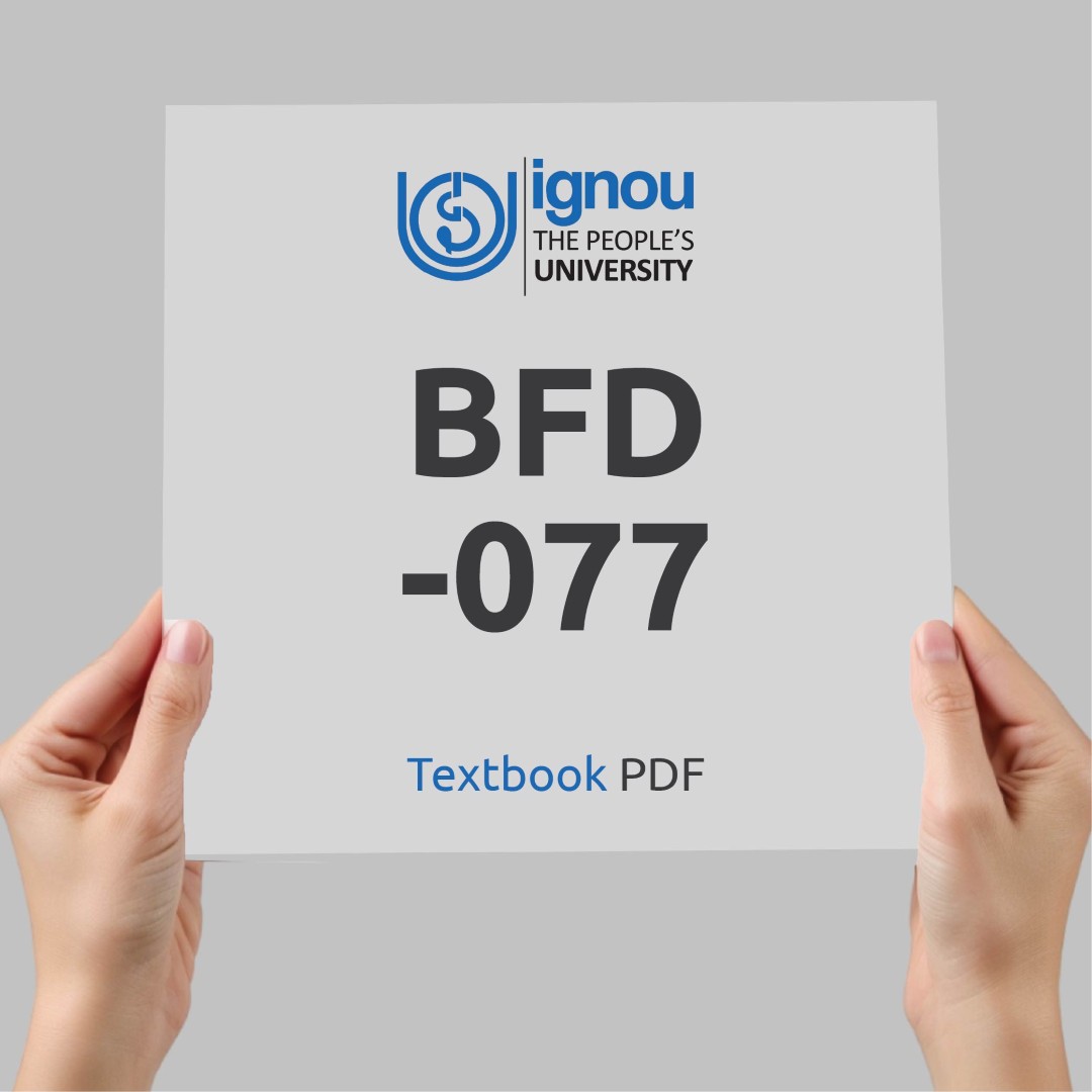 IGNOU BFD-077 Study Material & Textbook Download