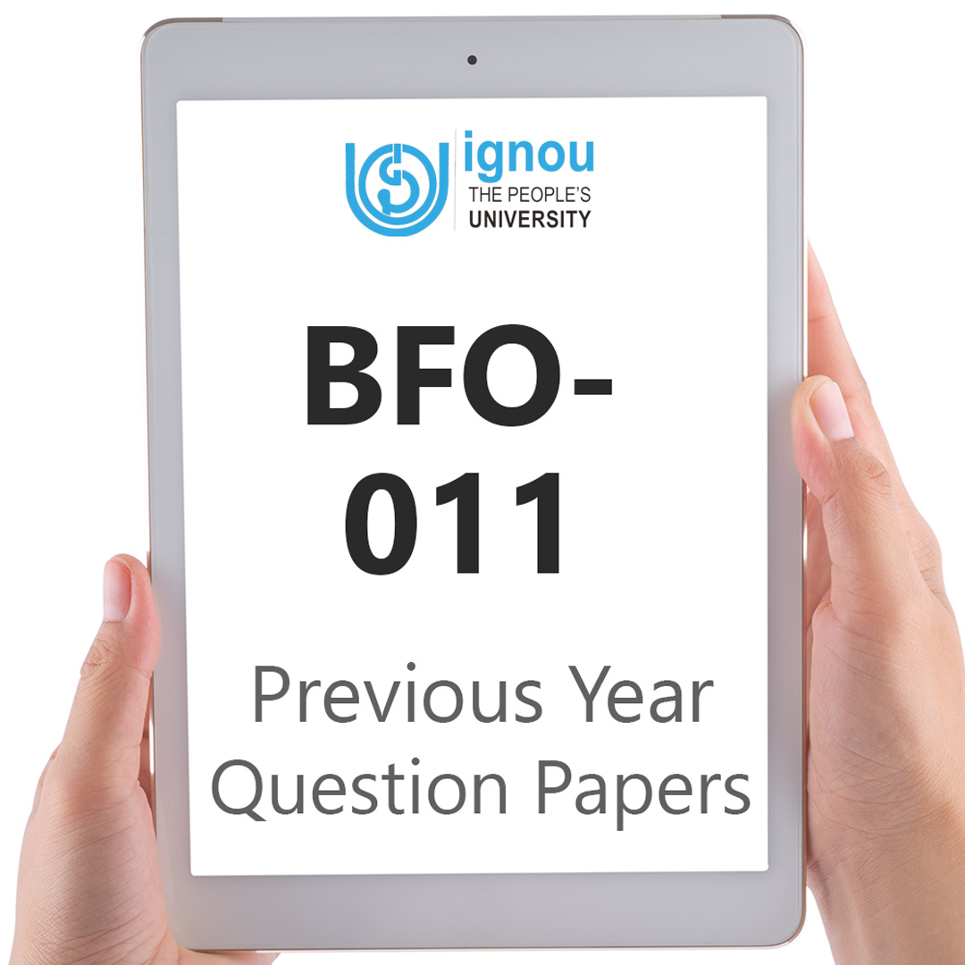 IGNOU BFO-011 Previous Year Exam Question Papers