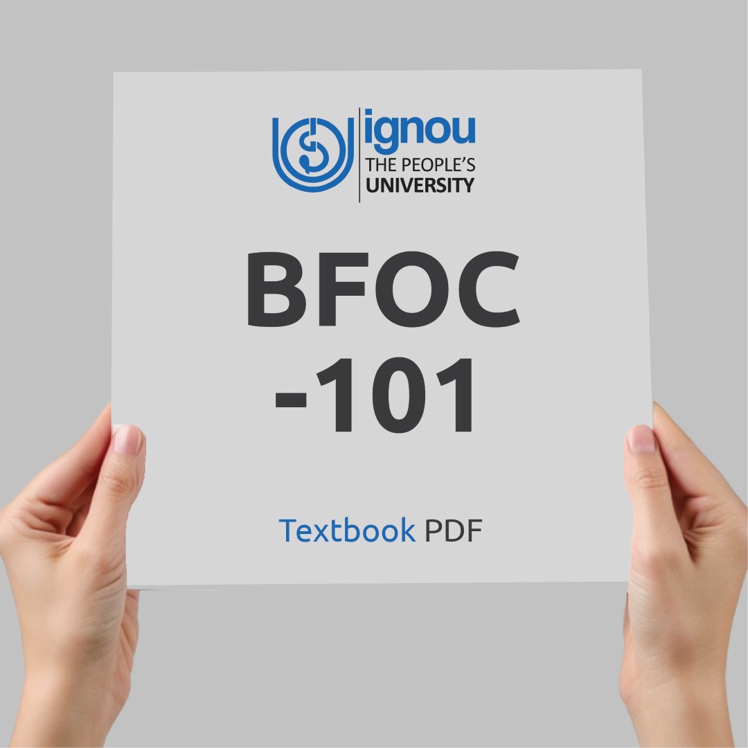 IGNOU BFOC-101 Study Material & Textbook Download