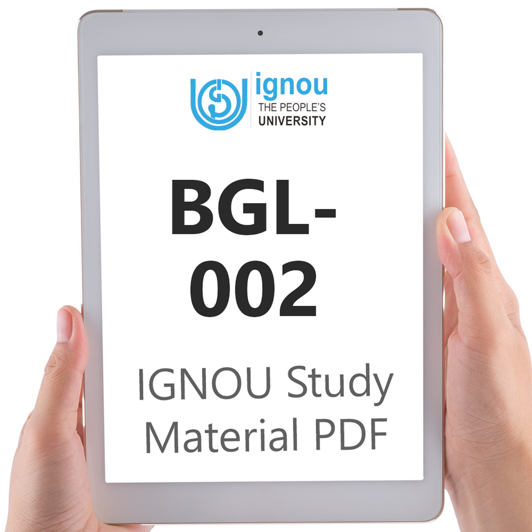 IGNOU BGL-002 Study Material & Textbook Download