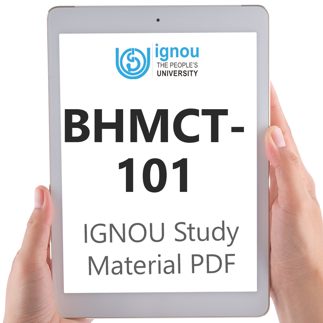 IGNOU BHMCT-101 Study Material & Textbook Download