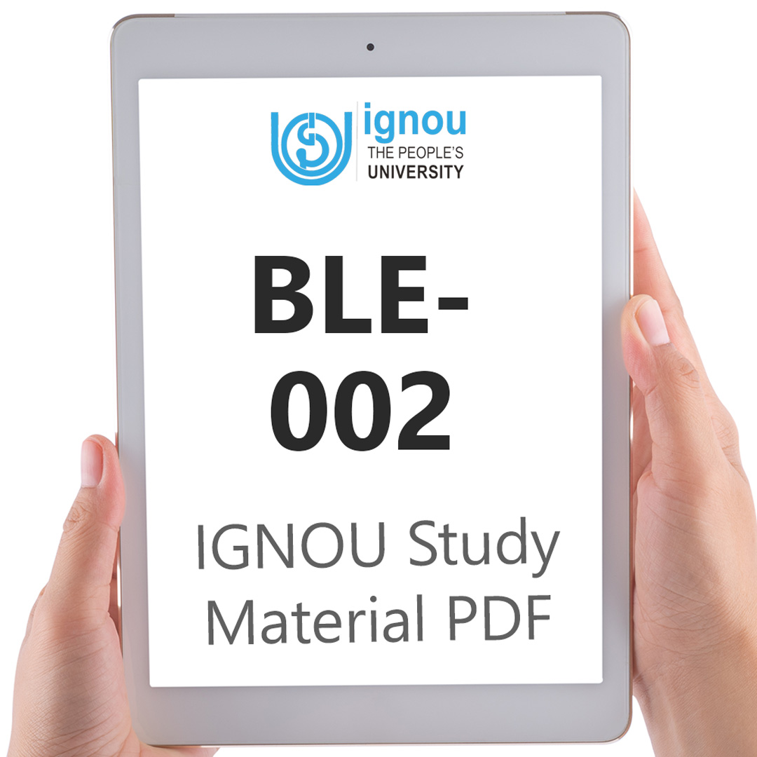 IGNOU BLE-002 Study Material & Textbook Download