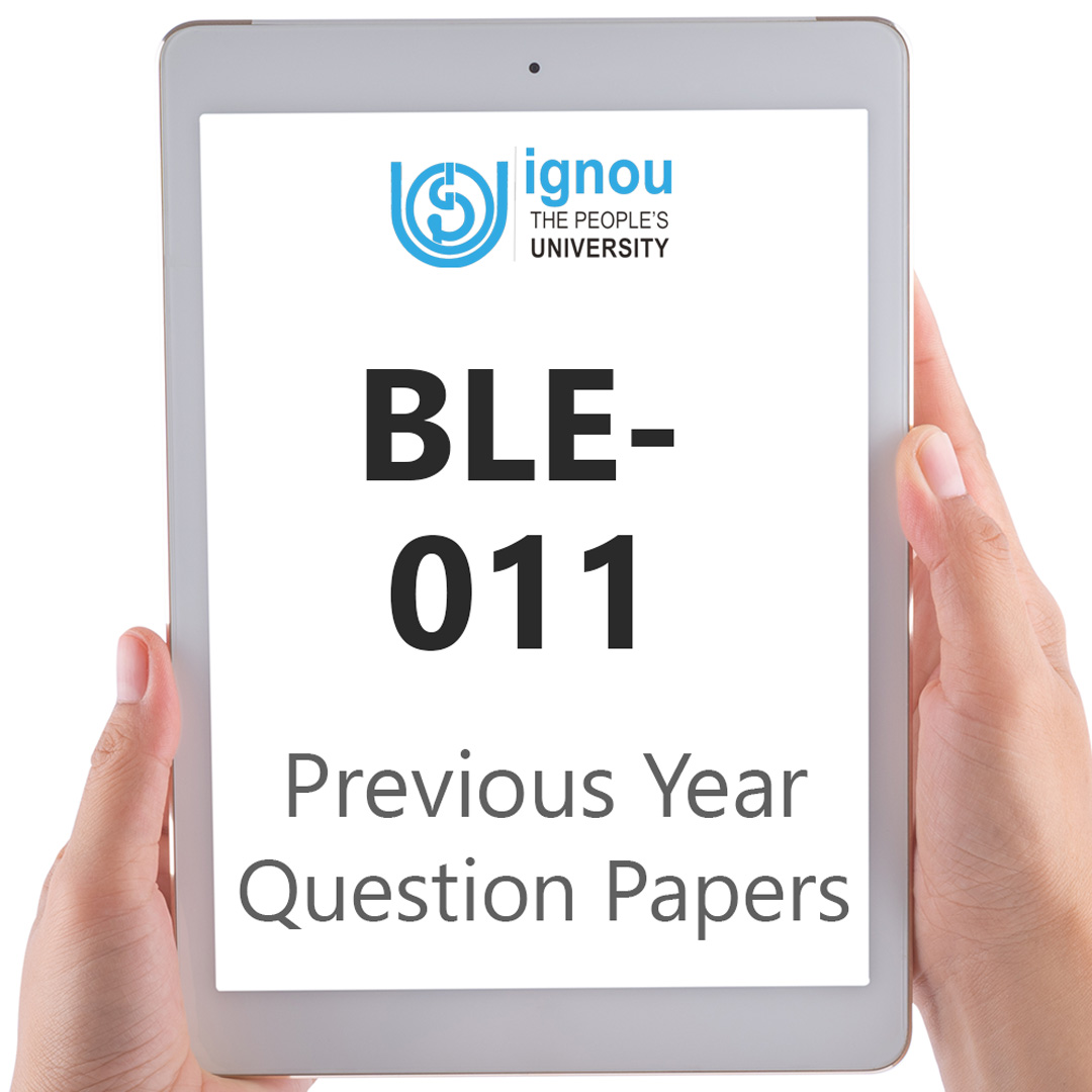 IGNOU BLE-011 Previous Year Exam Question Papers