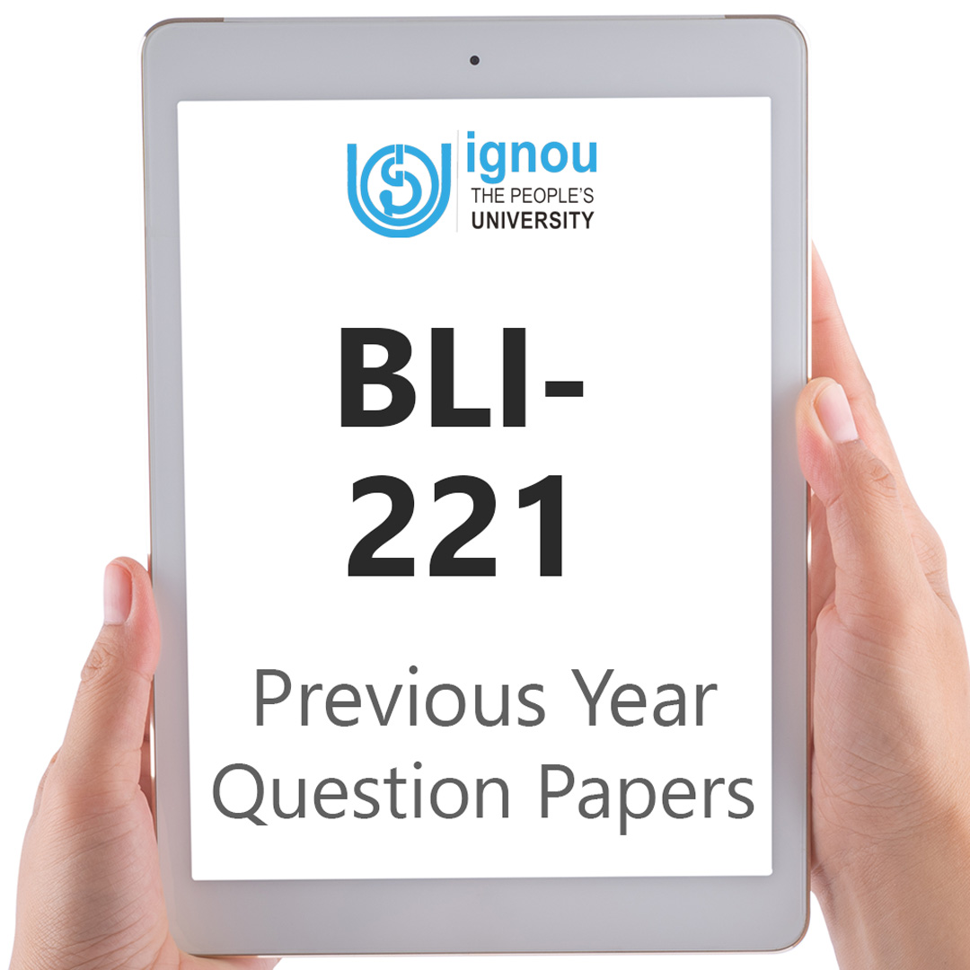 IGNOU BLI-221 Previous Year Exam Question Papers