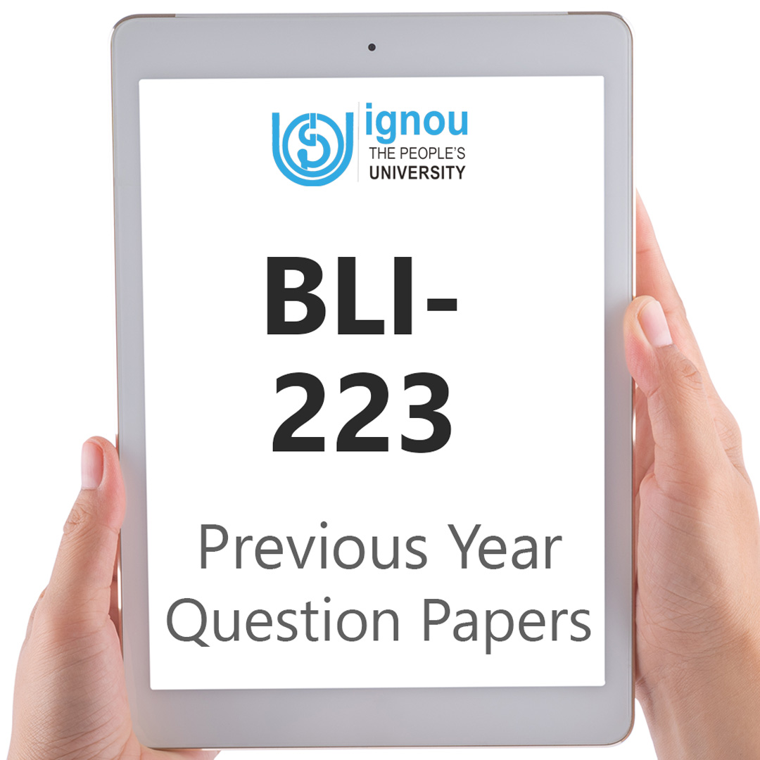 IGNOU BLI-223 Previous Year Exam Question Papers