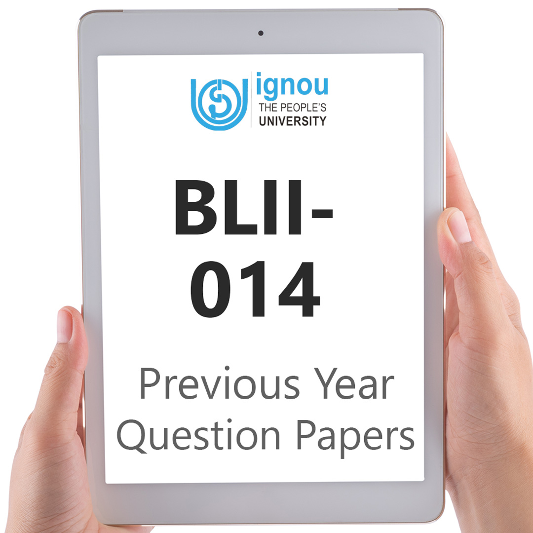 IGNOU BLII-014 Previous Year Exam Question Papers