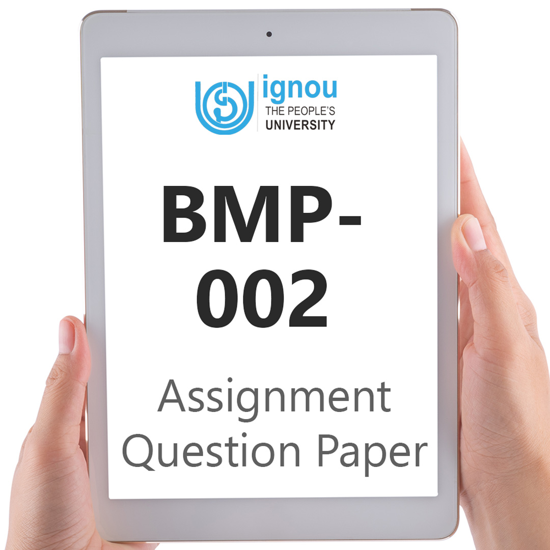 IGNOU BMP-002 Assignment Question Paper Free Download (2023-24)