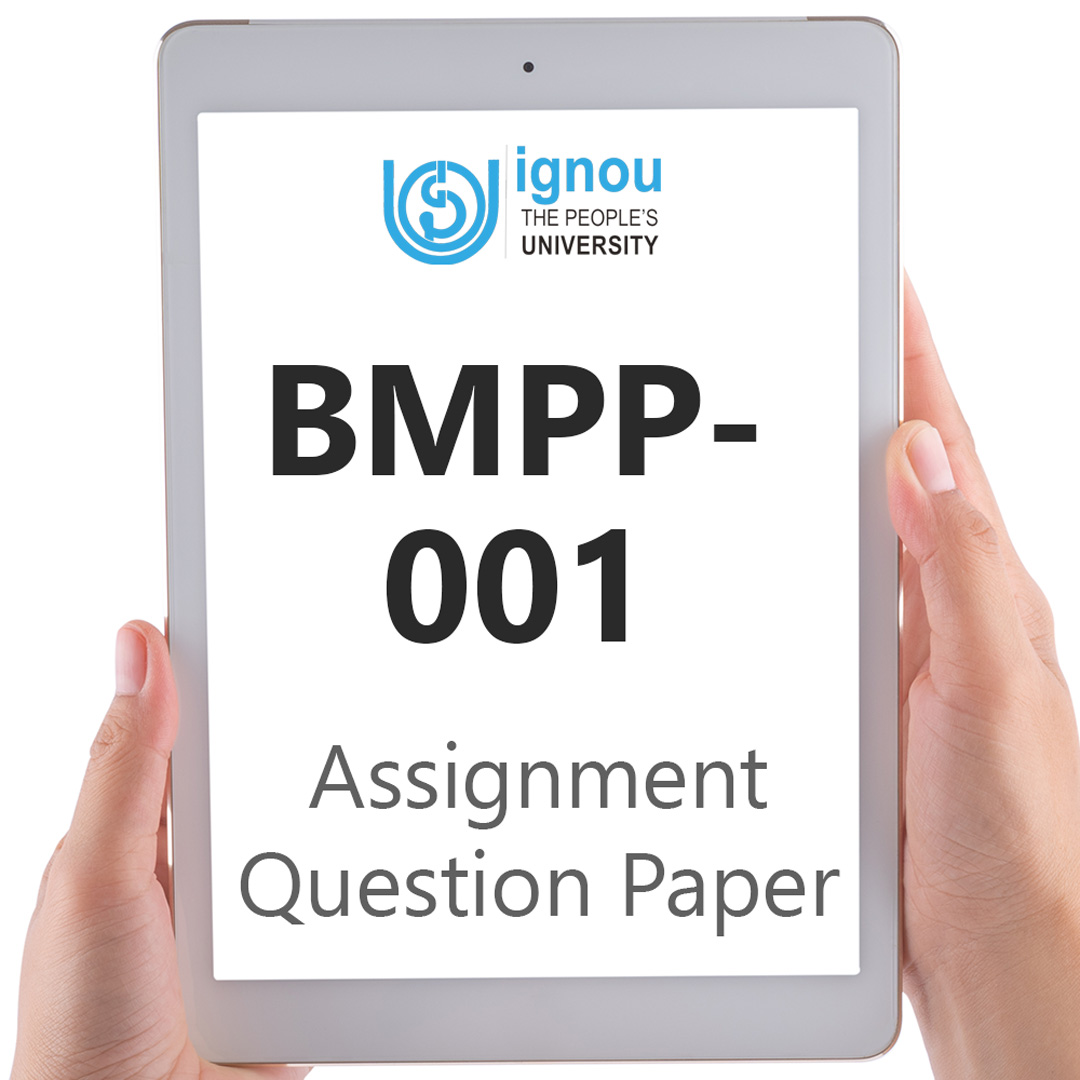 IGNOU BMPP-001 Assignment Question Paper Free Download (2023-24)