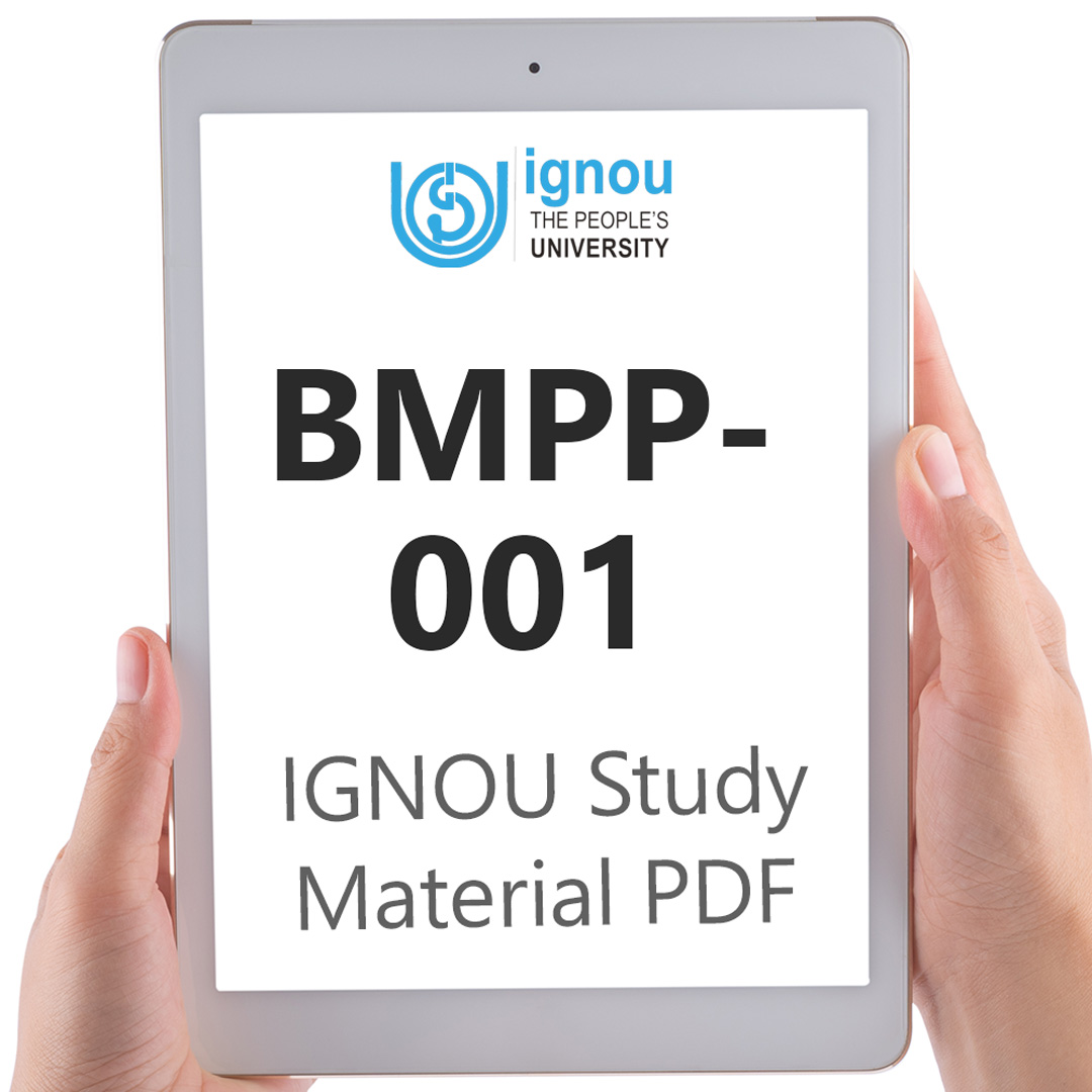 IGNOU BMPP-001 Study Material & Textbook Download