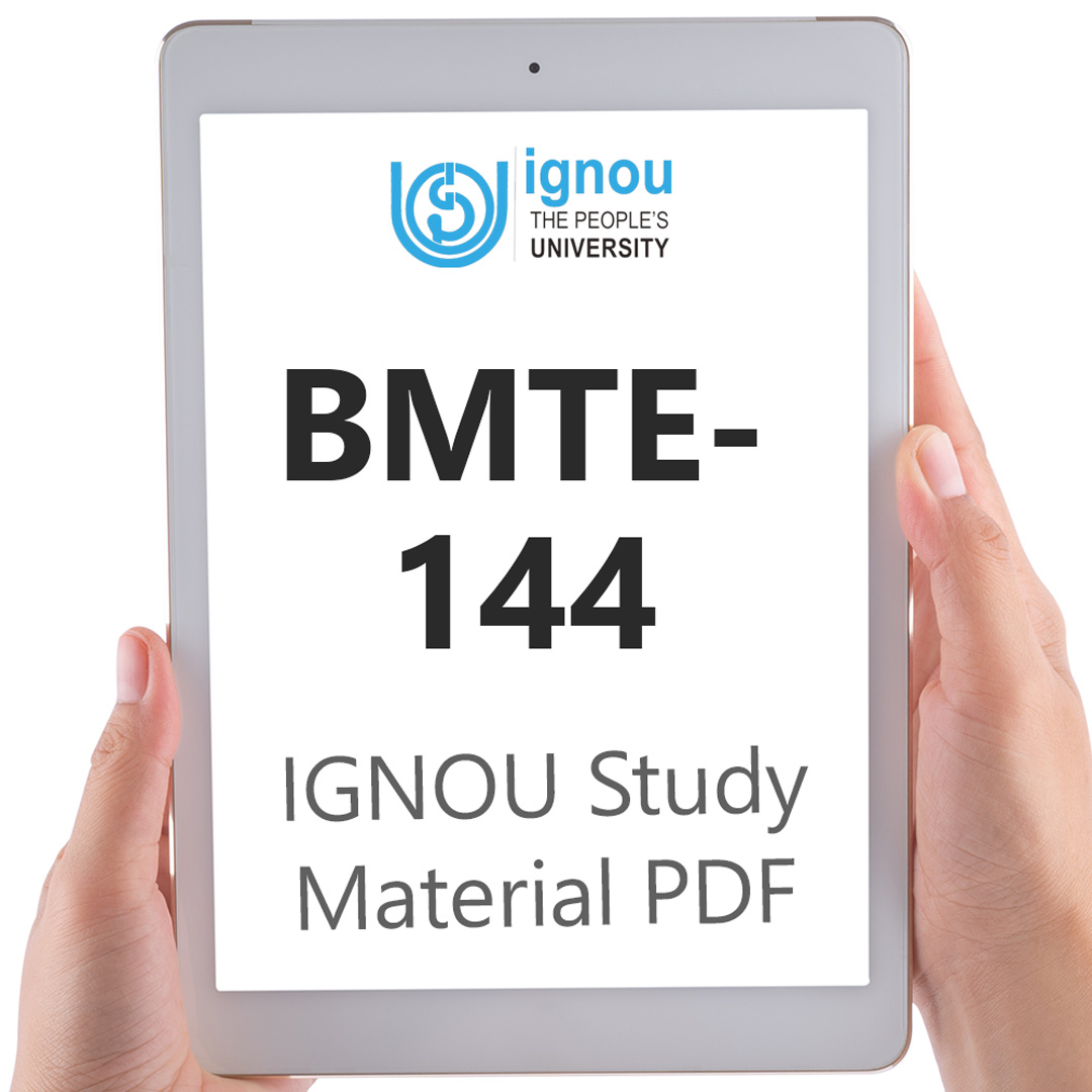IGNOU BMTE-144 Study Material & Textbook Download