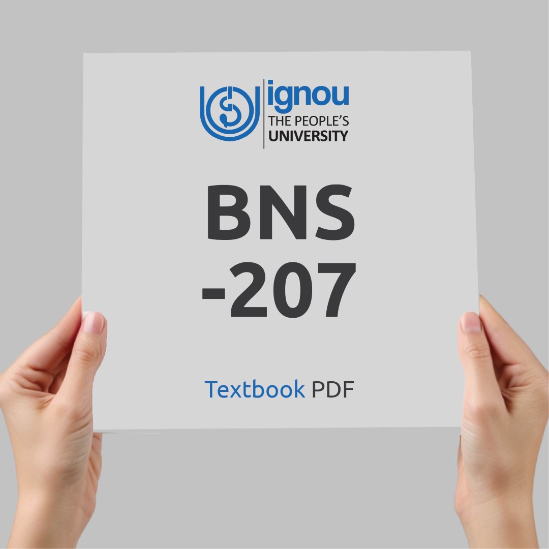 IGNOU BNS-207 Study Material & Textbook Download