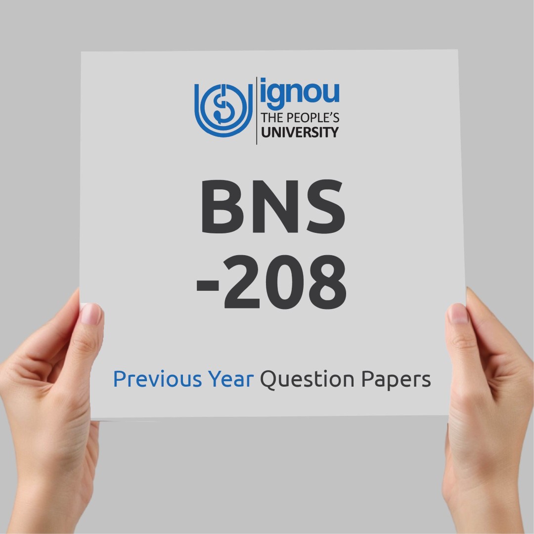 IGNOU BNS-208 Previous Year Exam Question Papers