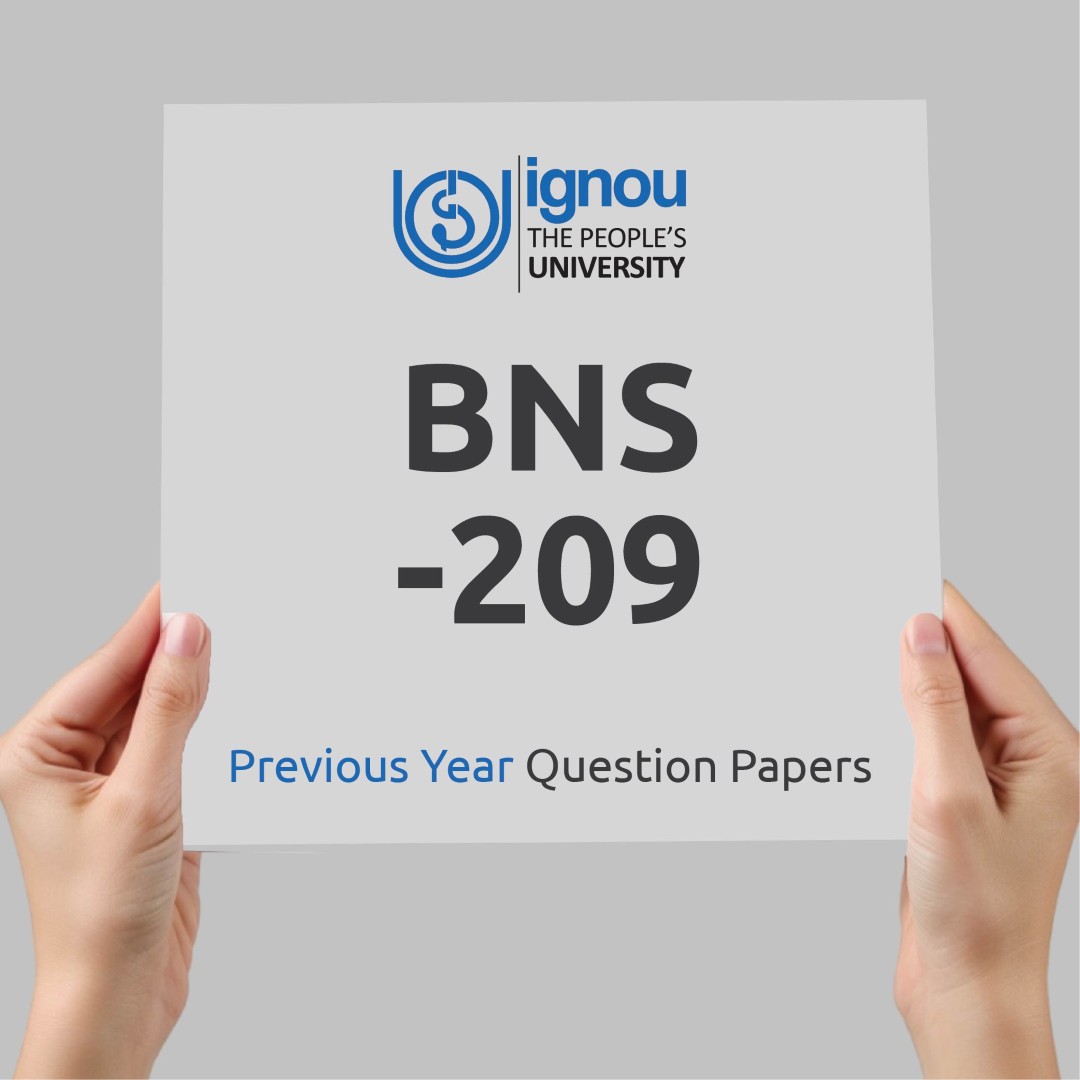 IGNOU BNS-209 Previous Year Exam Question Papers