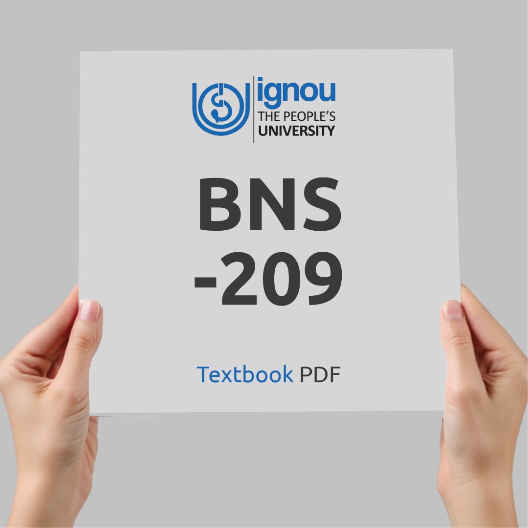 IGNOU BNS-209 Study Material & Textbook Download
