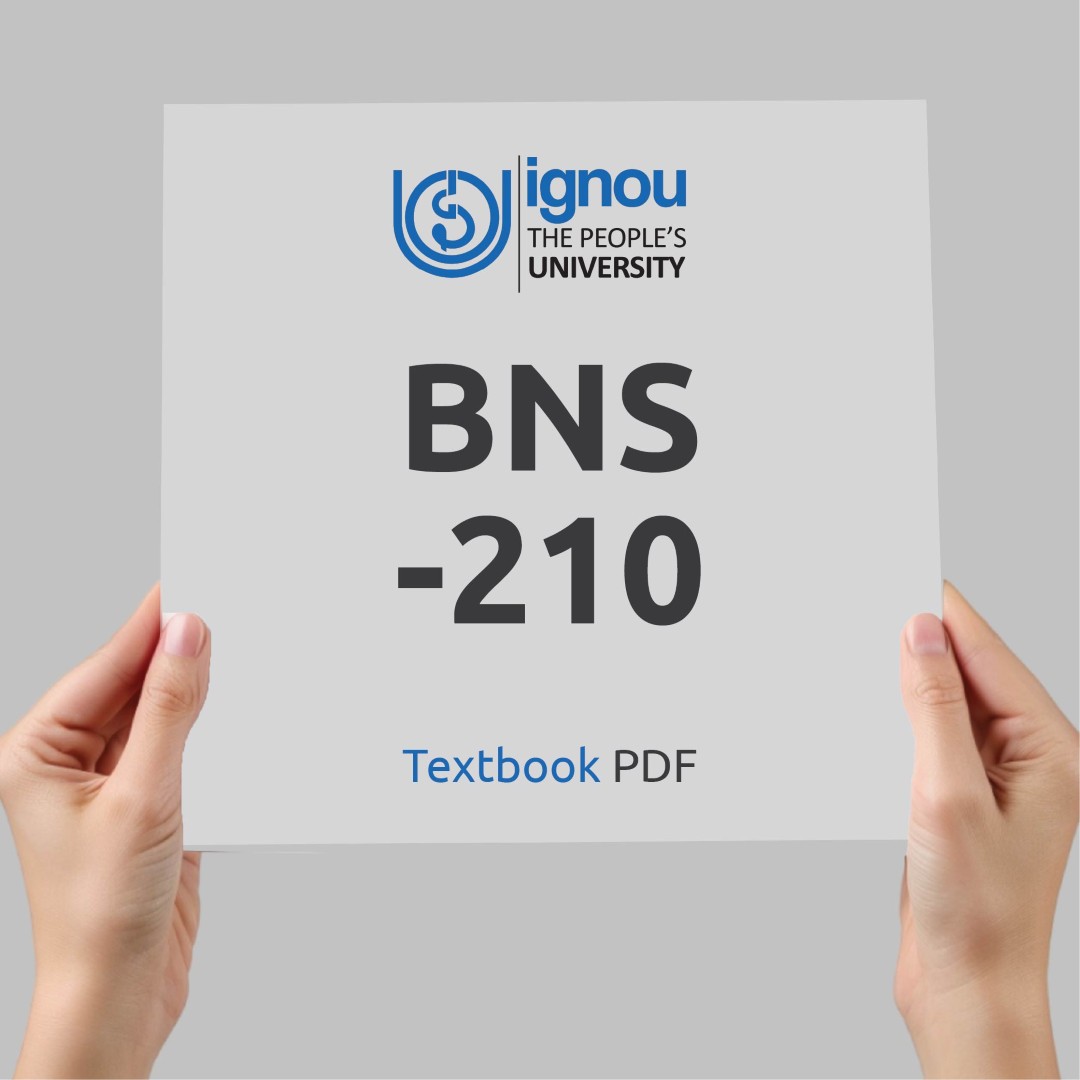 IGNOU BNS-210 Study Material & Textbook Download